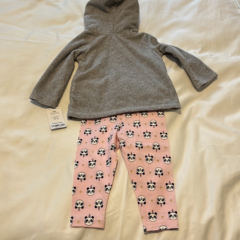 Carters baby girl panda outfit bundle - Picture 4 of 16
